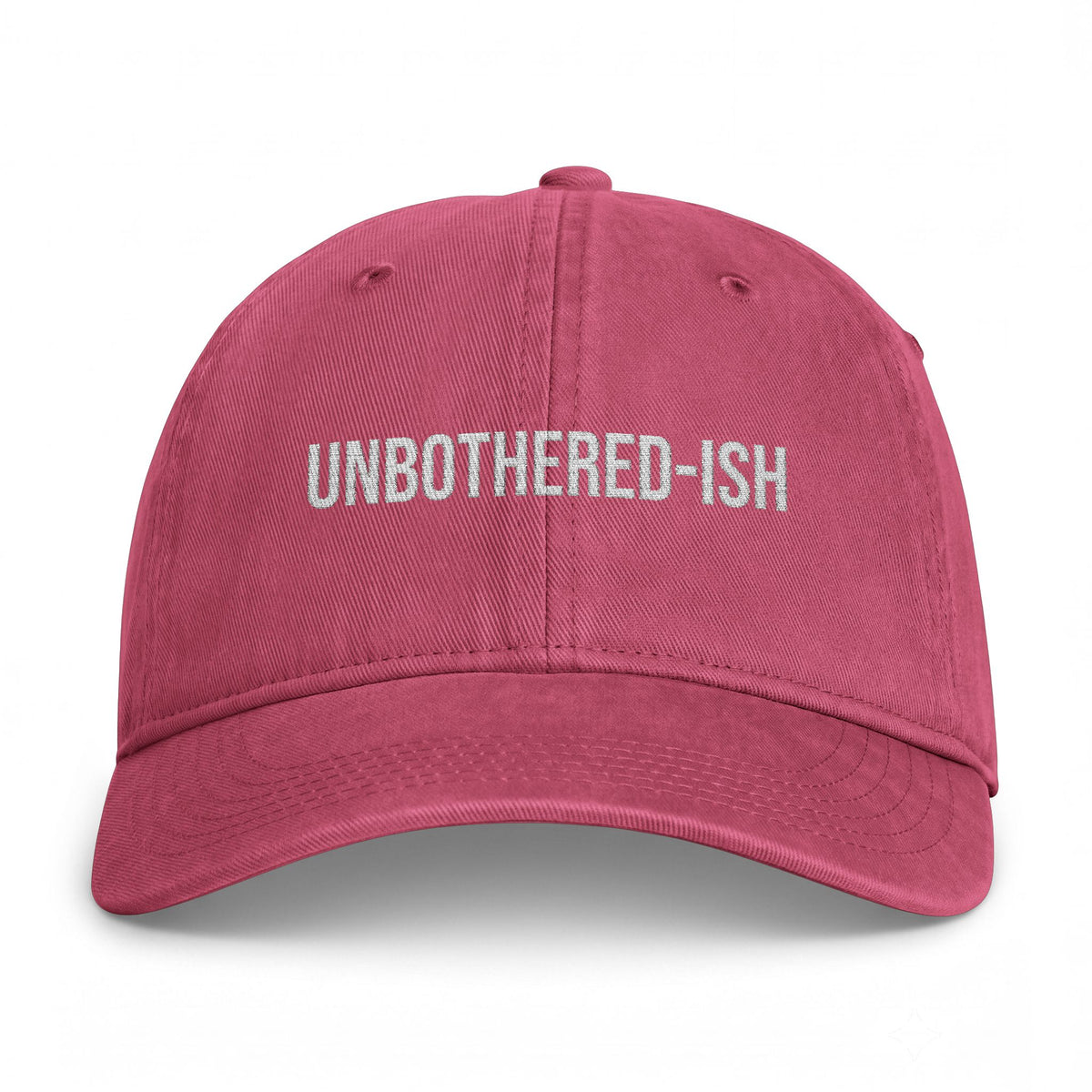 "Unbothered-ish" Washed Cap – Relaxed Coastal Dad Hat