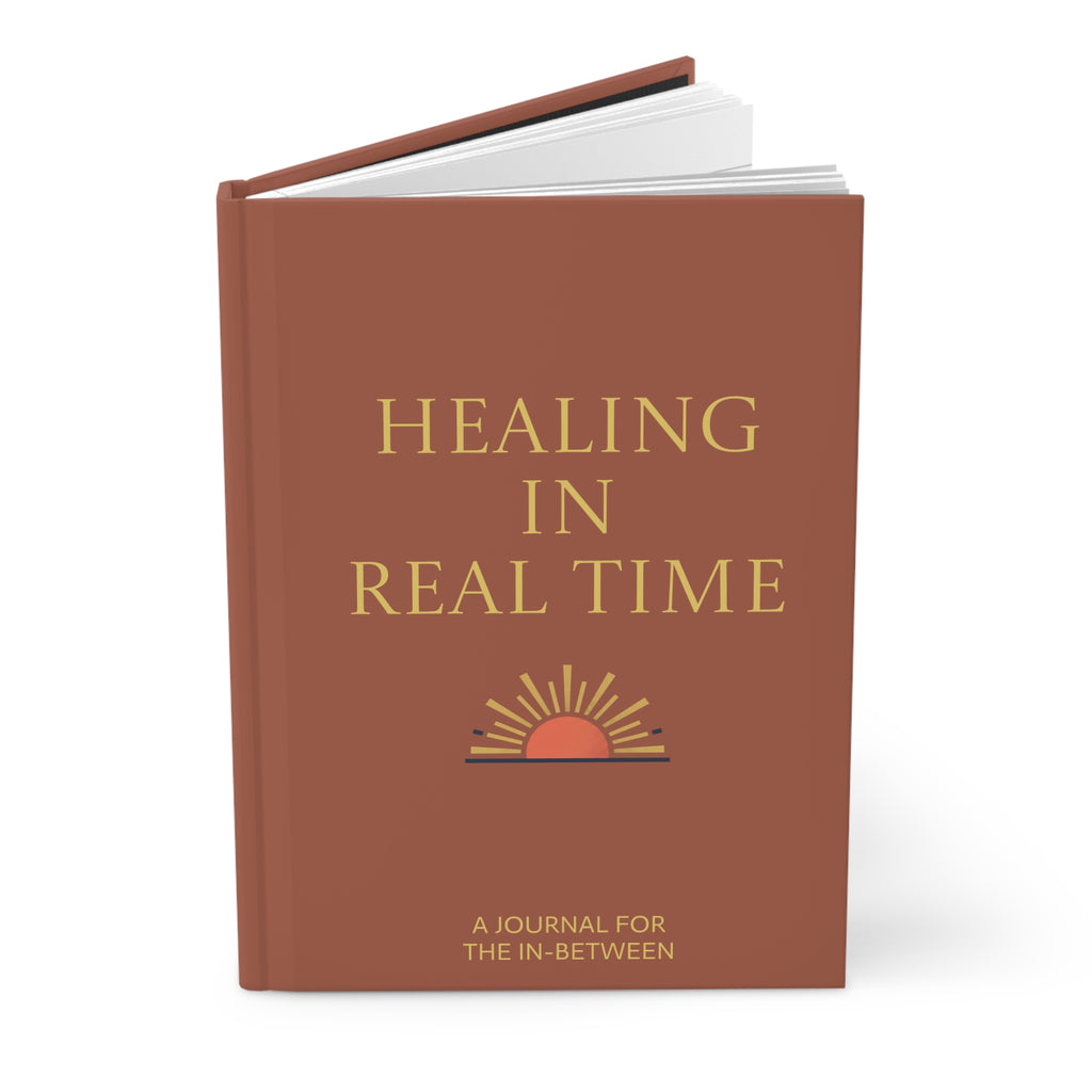 Healing in Real Time Hardcover Journal — 'Hot Mess Healing Club' Self-Care Notebook