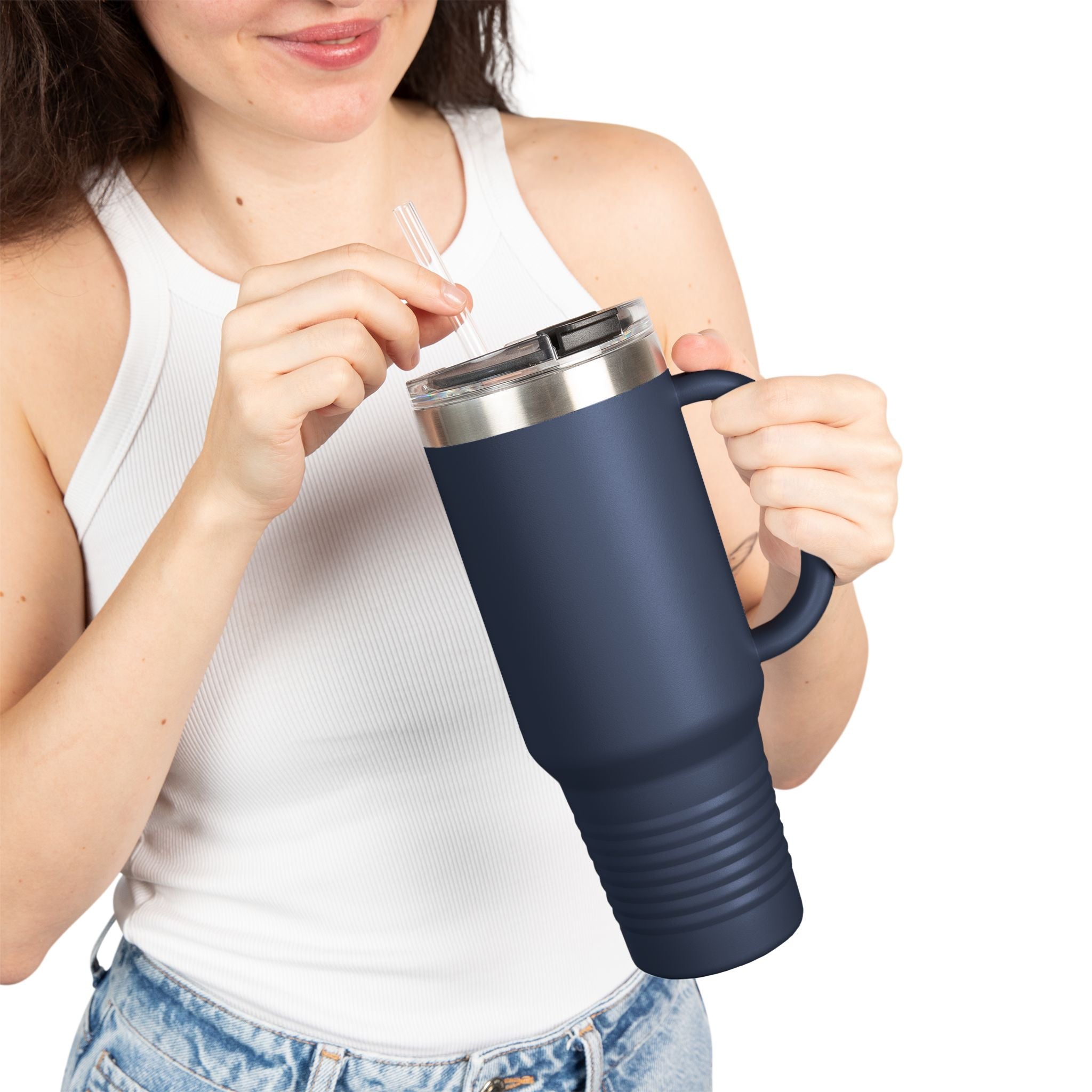 Insulated Travel Mug, 40oz- "Currently Surviving"