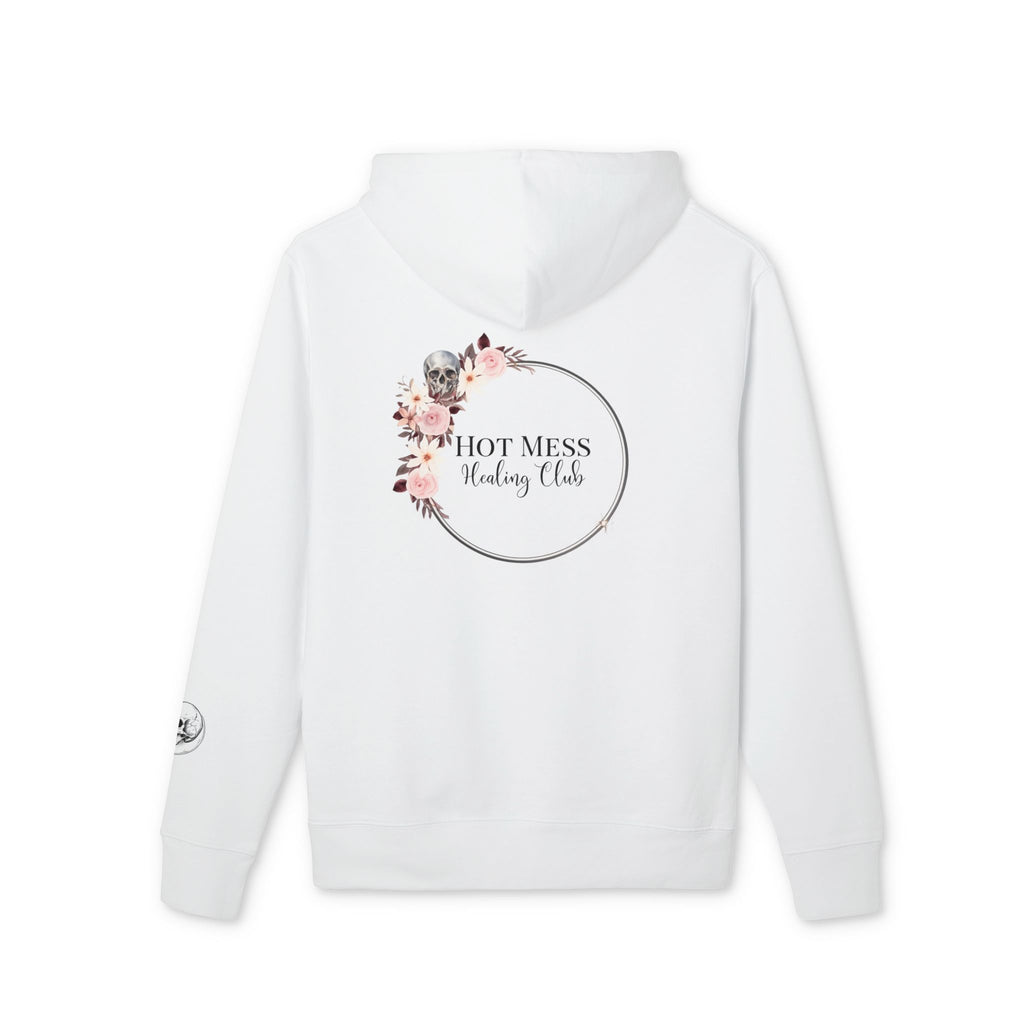 Hoodie — "This Mama Runs on Caffeine & Sarcasm" Floral Skull Hoodie