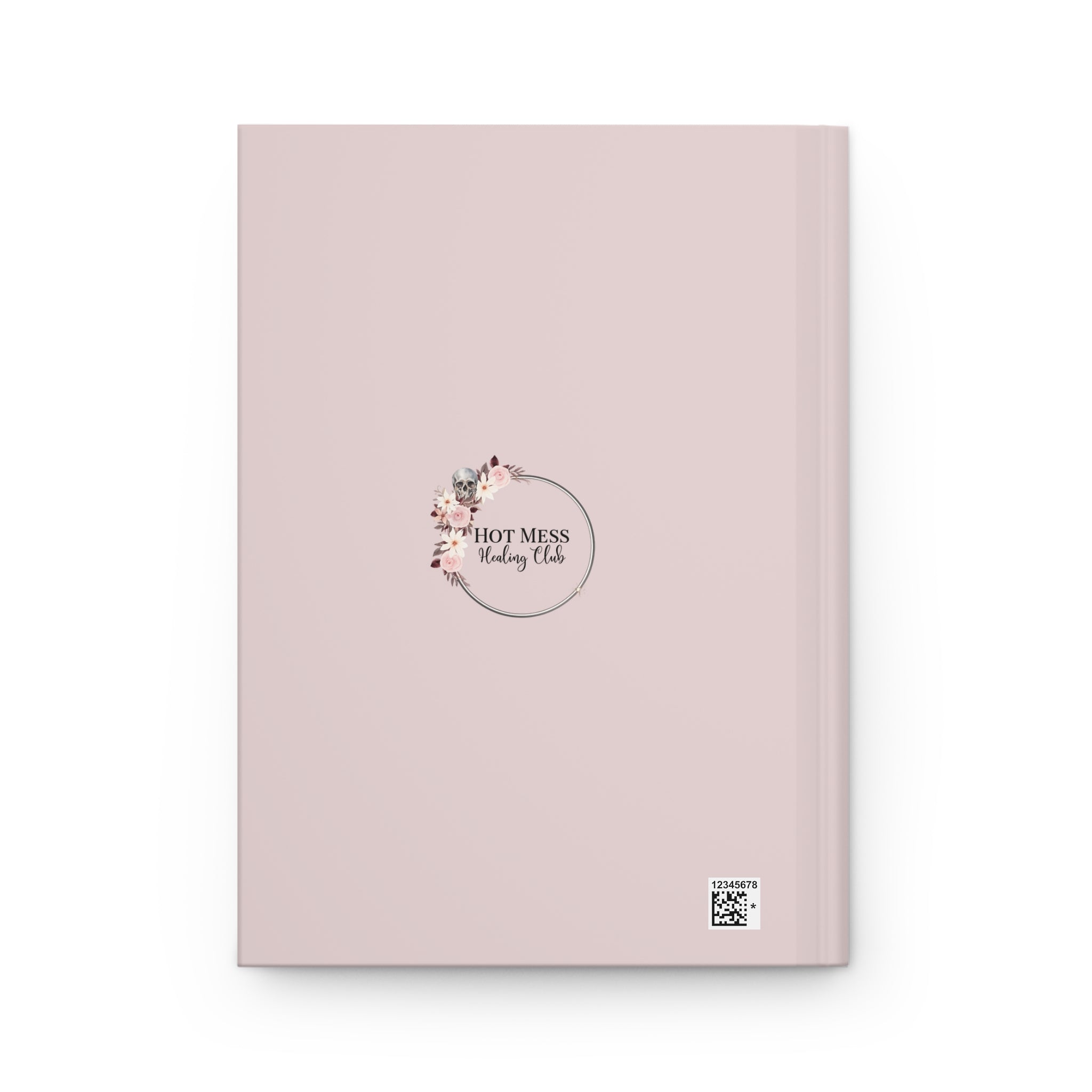 Hardcover Journal — "Reminder: Progress Not Perfection" Motivational Pink Notebook for Goal-Setting & Self-Care