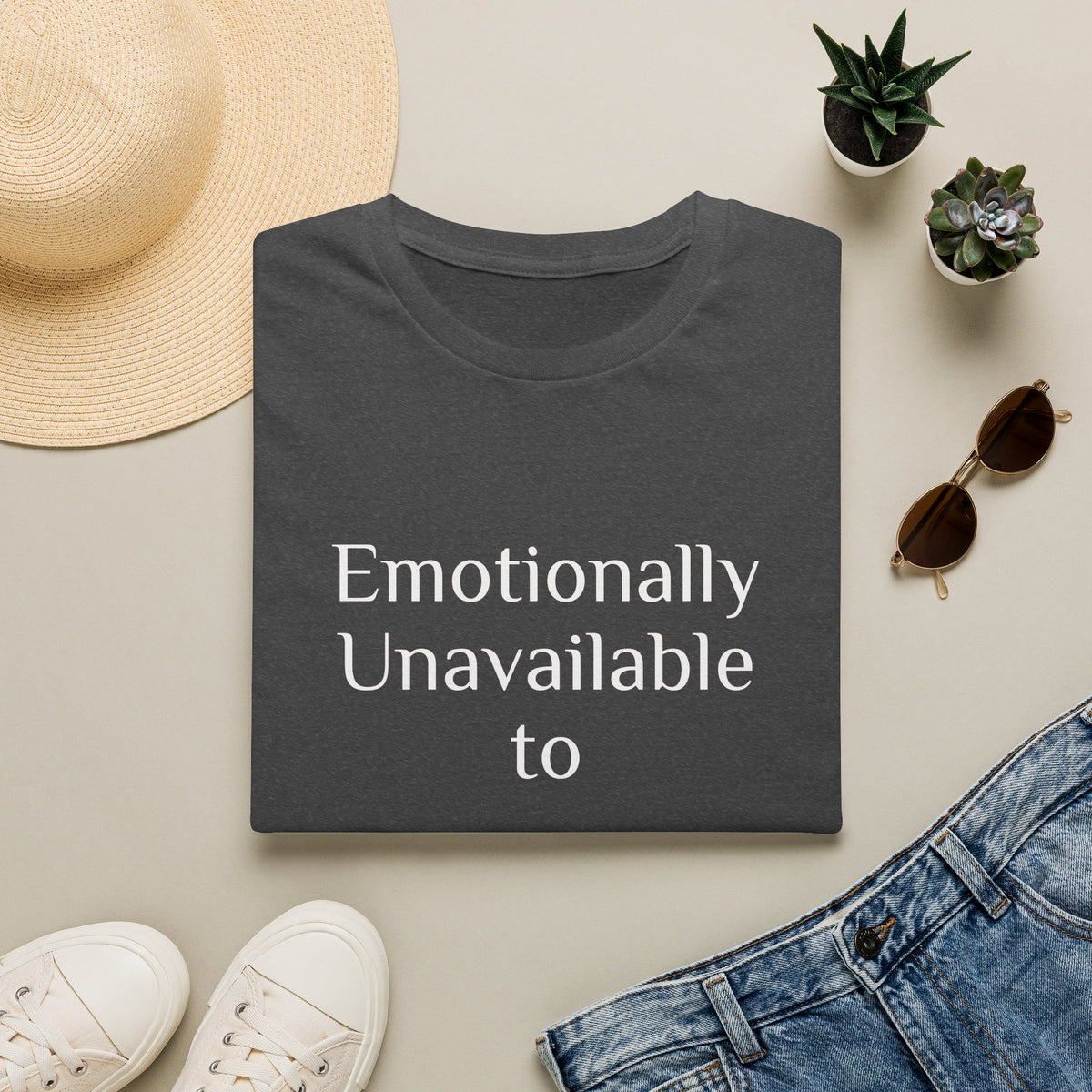 Emotionally Unavailable to Bullshit T-Shirt — Funny Sarcastic Graphic Tee