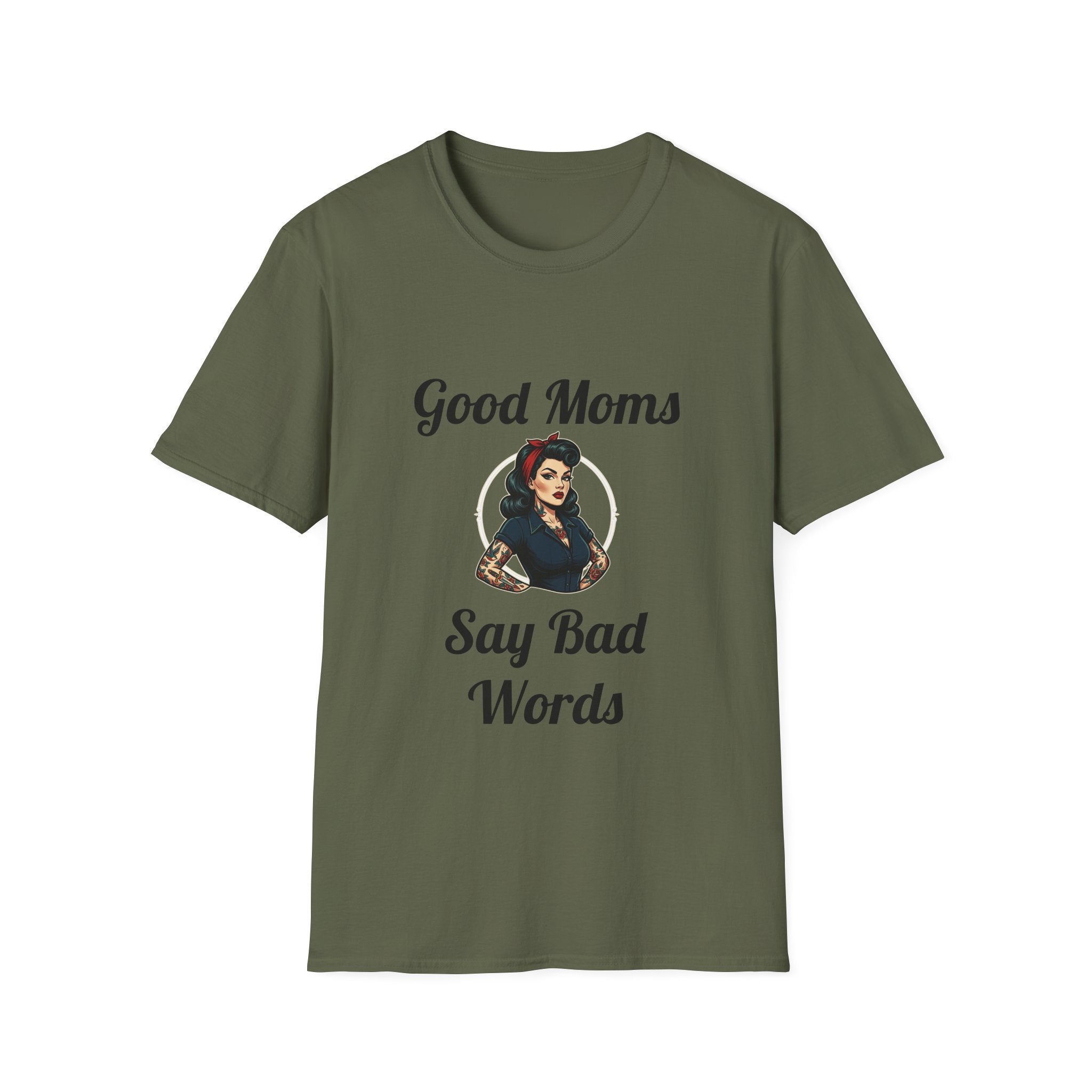 Good Moms Say Bad Words T-Shirt — Funny Retro Pinup Mom Tee
