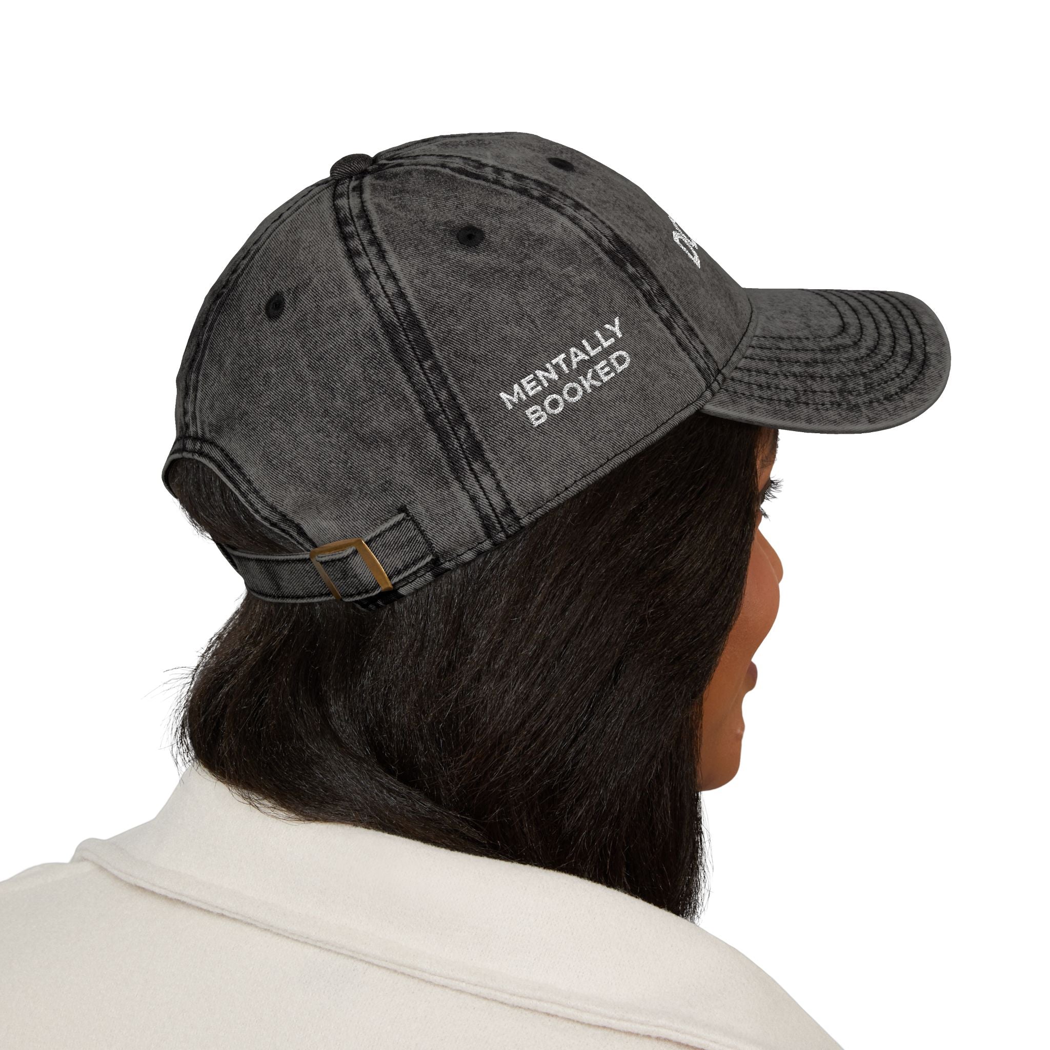 Vintage Embroidered Cap — "Don't Care" Distressed Baseball Hat