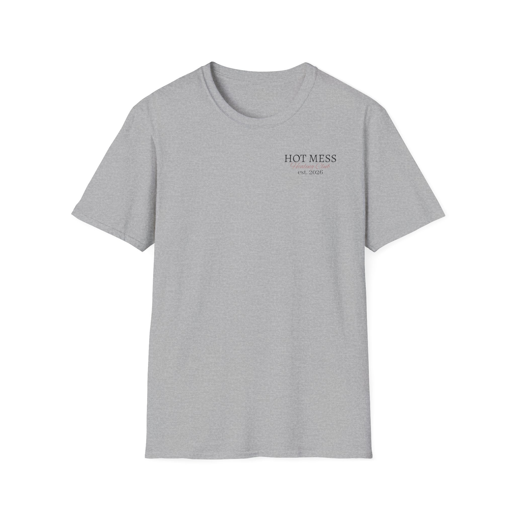 Hot Mess Est. 2026 Tee — Minimal Chest Logo Casual T‑Shirt