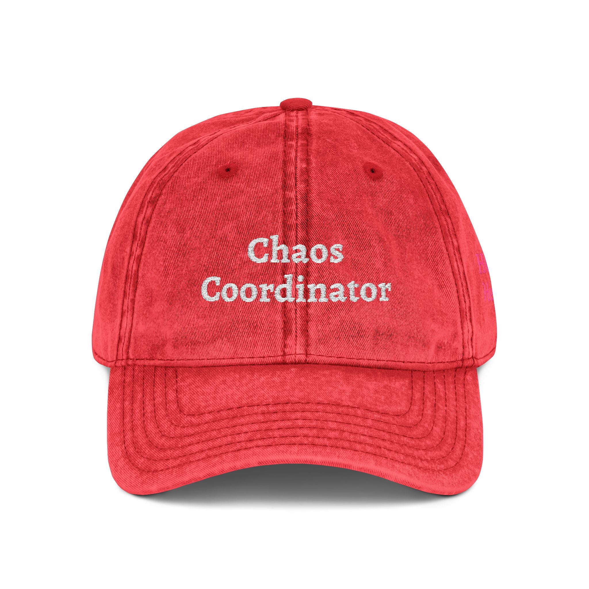 Chaos Coordinator Vintage Embroidered Cap