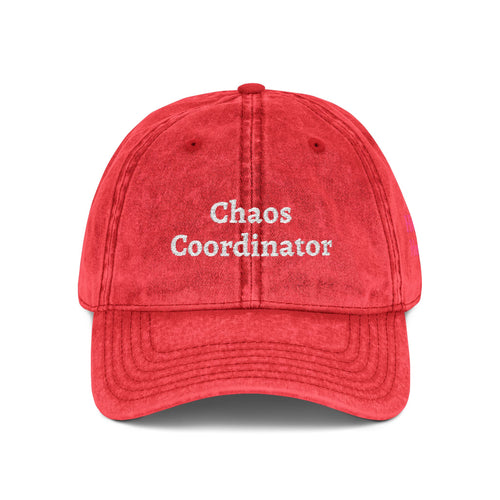 Chaos Coordinator Vintage Embroidered Cap