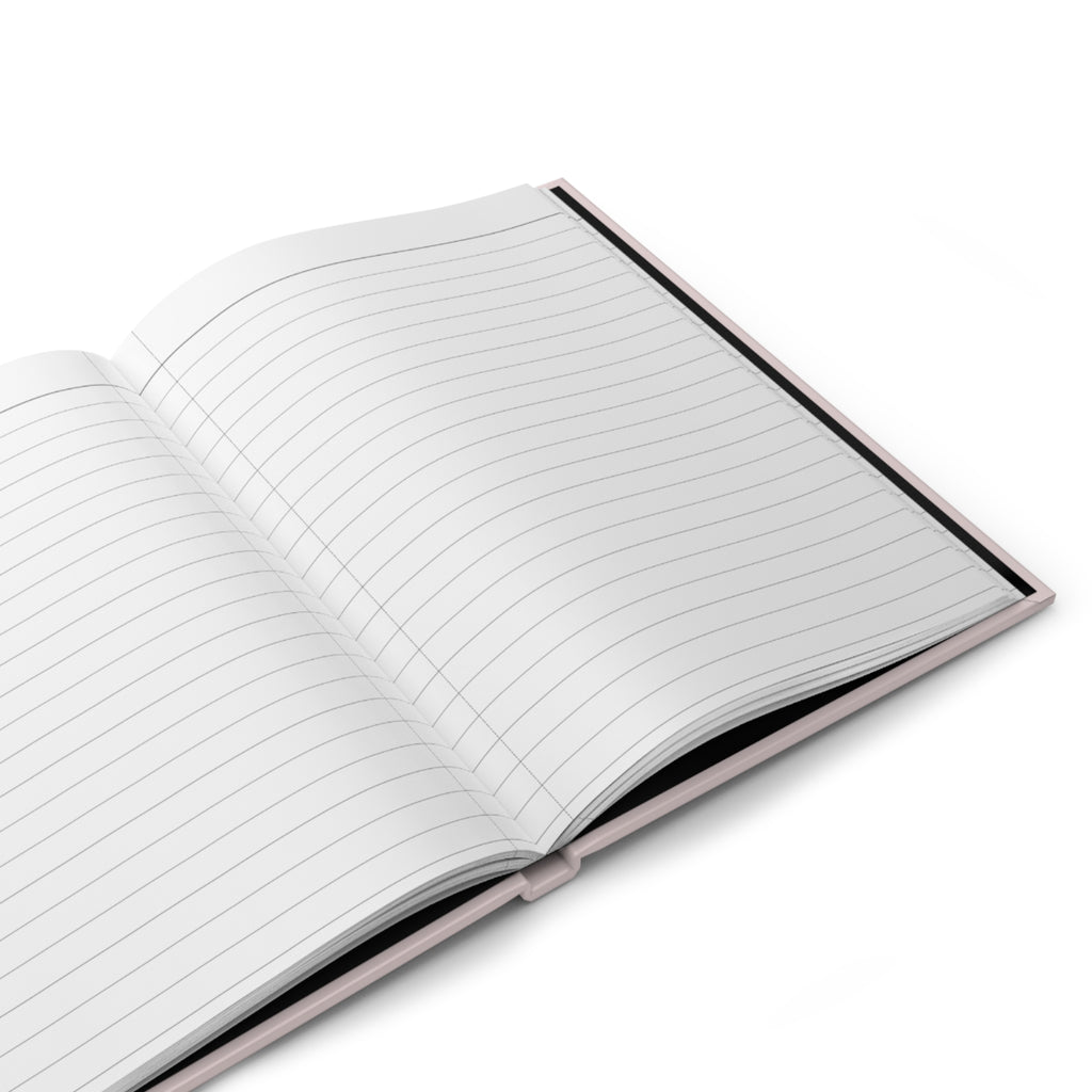 Hardcover Journal — "Reminder: Progress Not Perfection" Motivational Pink Notebook for Goal-Setting & Self-Care