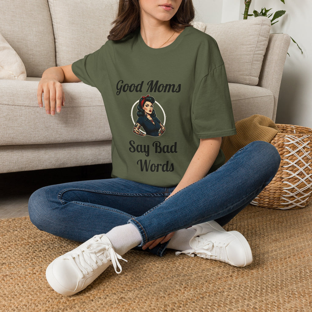 Good Moms Say Bad Words T-Shirt — Funny Retro Pinup Mom Tee
