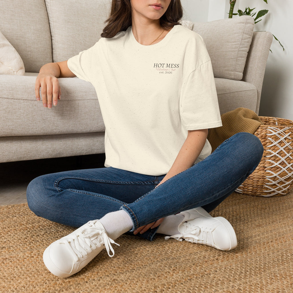 Hot Mess Est. 2026 Tee — Minimal Chest Logo Casual T‑Shirt