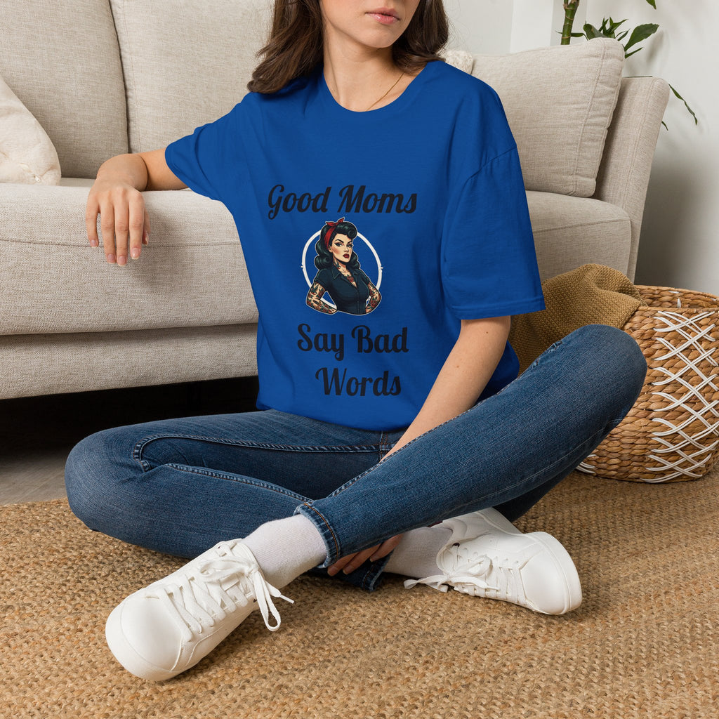 Good Moms Say Bad Words T-Shirt — Funny Retro Pinup Mom Tee