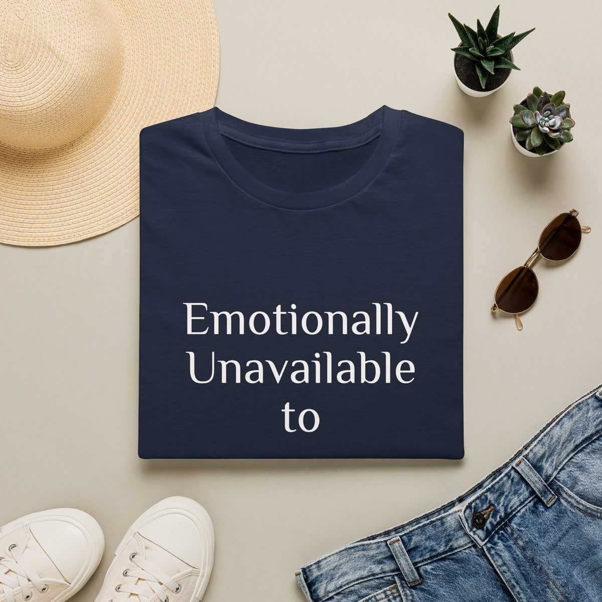 Emotionally Unavailable to Bullshit T-Shirt — Funny Sarcastic Graphic Tee