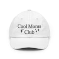 Cool Moms Club Dad Hat — Embroidered White Baseball Cap for Stylish Moms