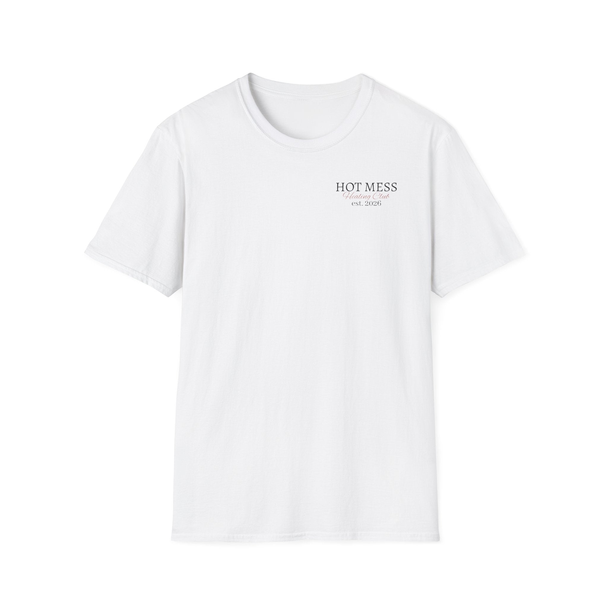 Hot Mess Est. 2026 Tee — Minimal Chest Logo Casual T‑Shirt