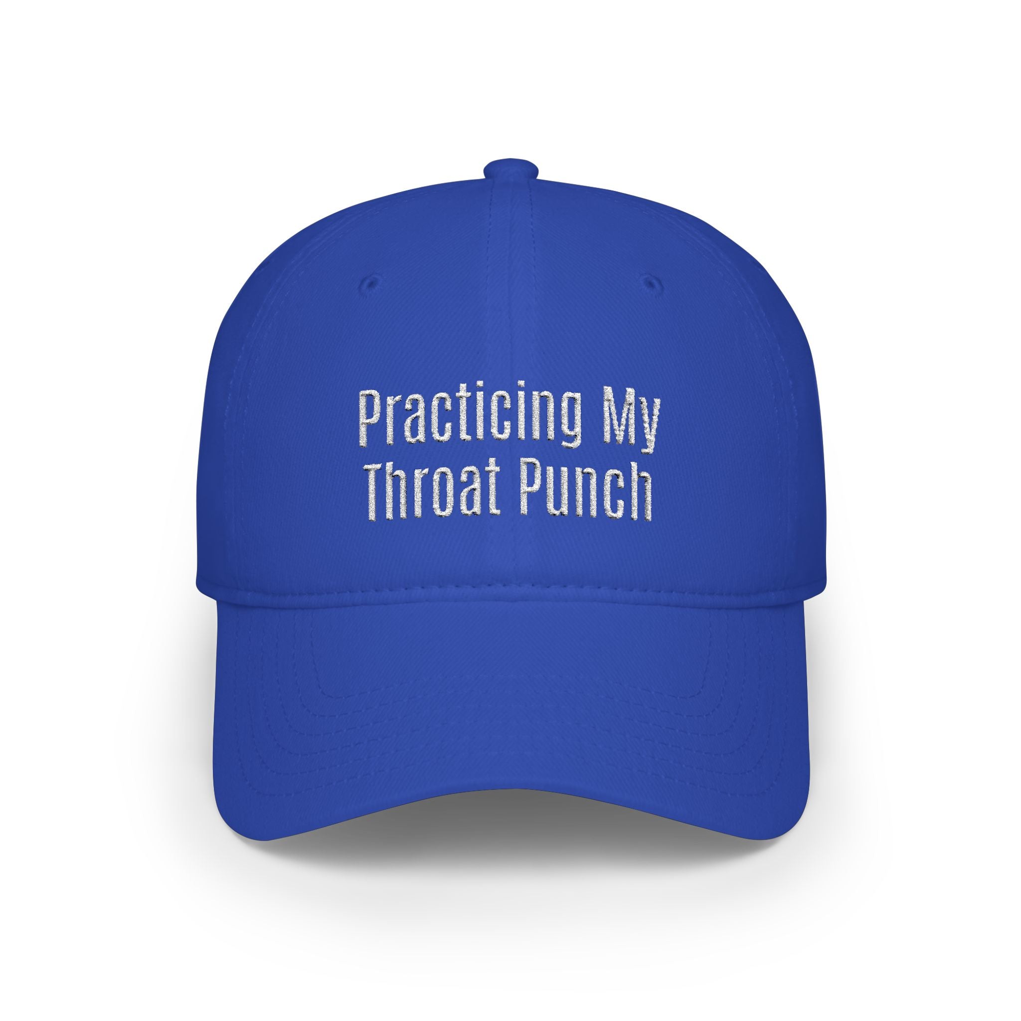 Practicing My Throat Punch Baseball Cap — Funny Low Profile Hat