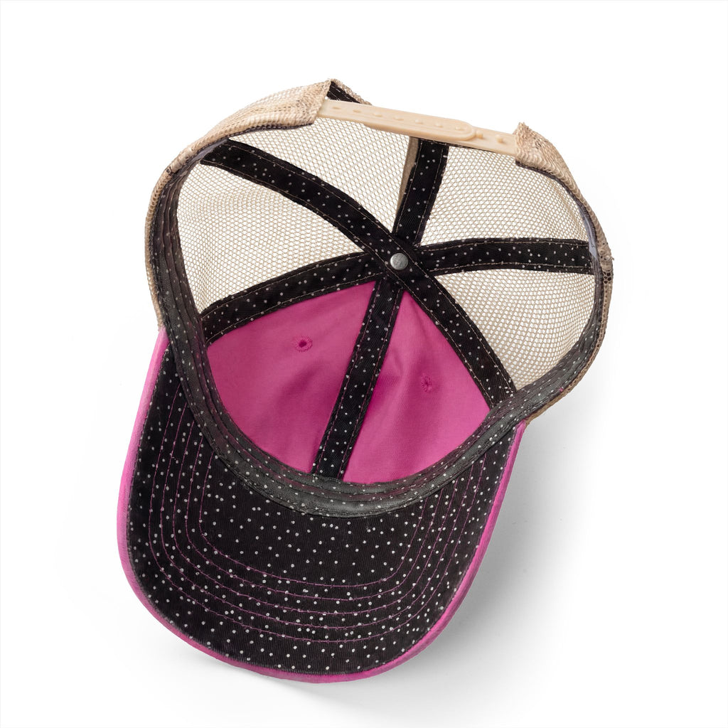 "TIRED & FERAL" Women's Washed Mesh-Back Cap