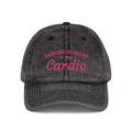 Vintage Embroidered Cap - Moms Cardio (Distressed Hat)