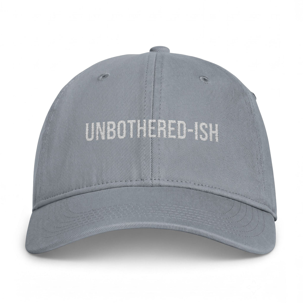 "Unbothered-ish" Washed Cap – Relaxed Coastal Dad Hat