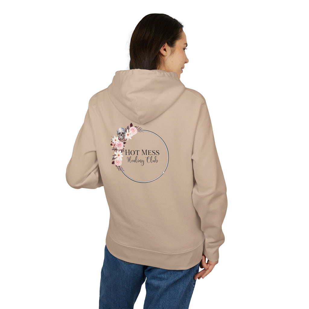 Hoodie — "This Mama Runs on Caffeine & Sarcasm" Floral Skull Hoodie