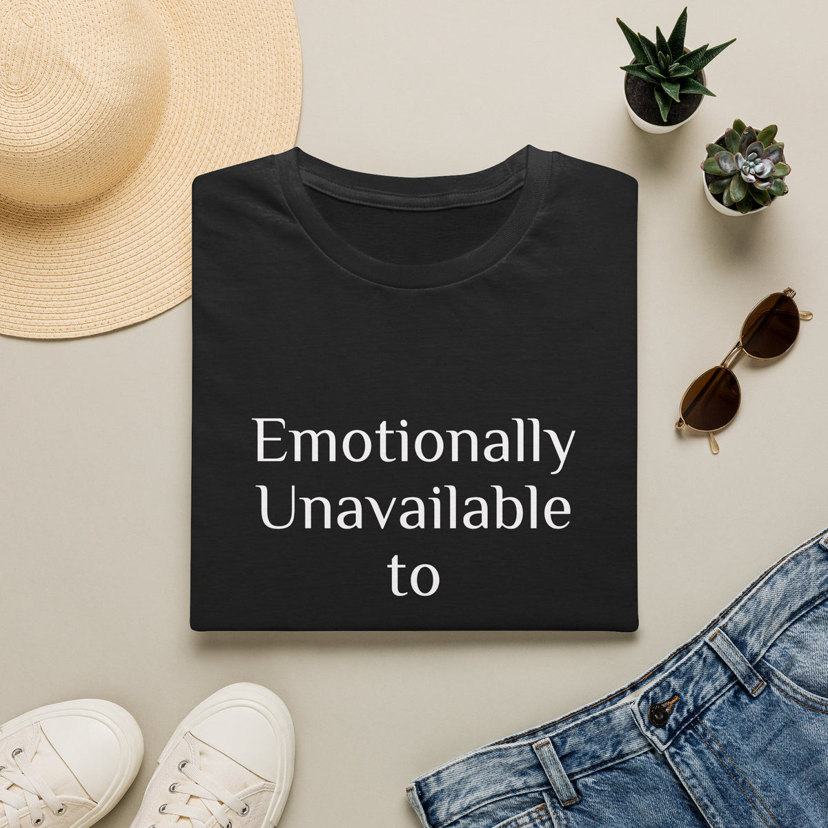 Emotionally Unavailable to Bullshit T-Shirt — Funny Sarcastic Graphic Tee