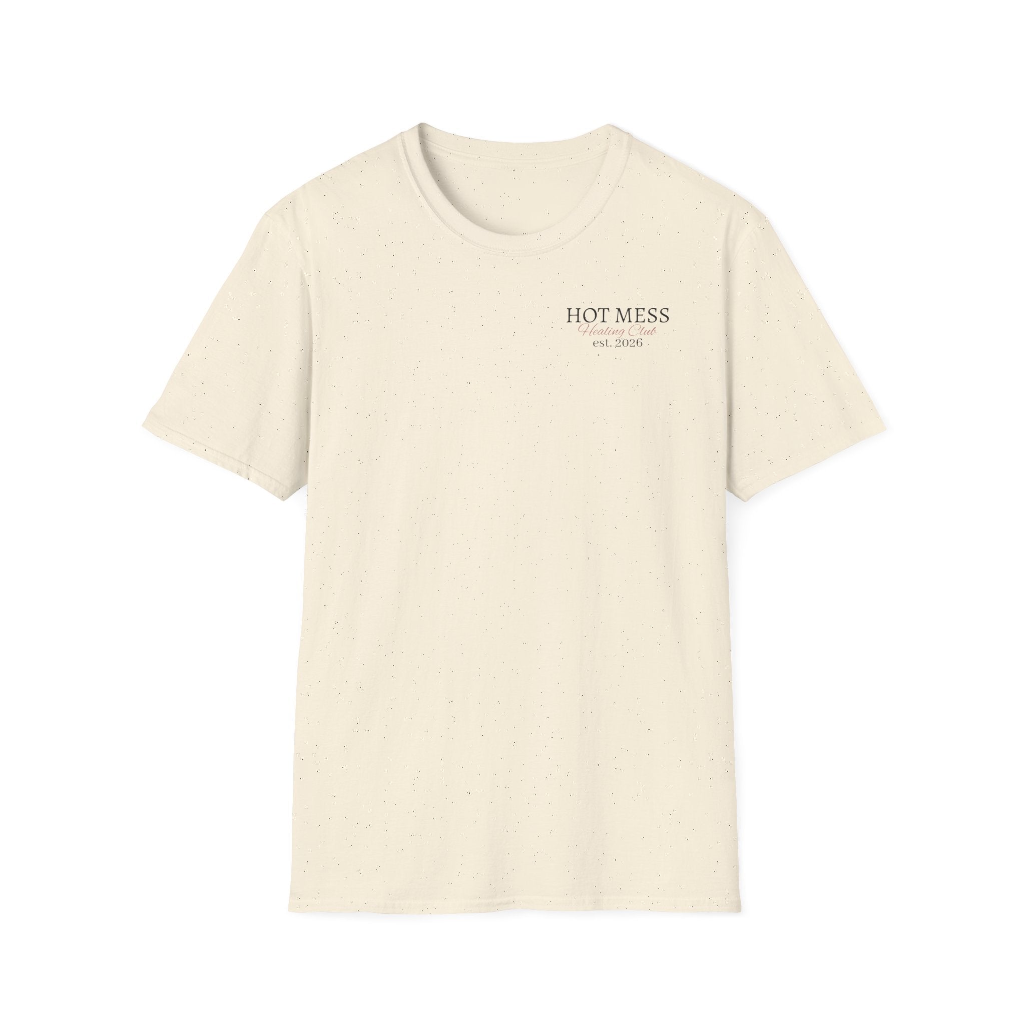 Hot Mess Est. 2026 Tee — Minimal Chest Logo Casual T‑Shirt