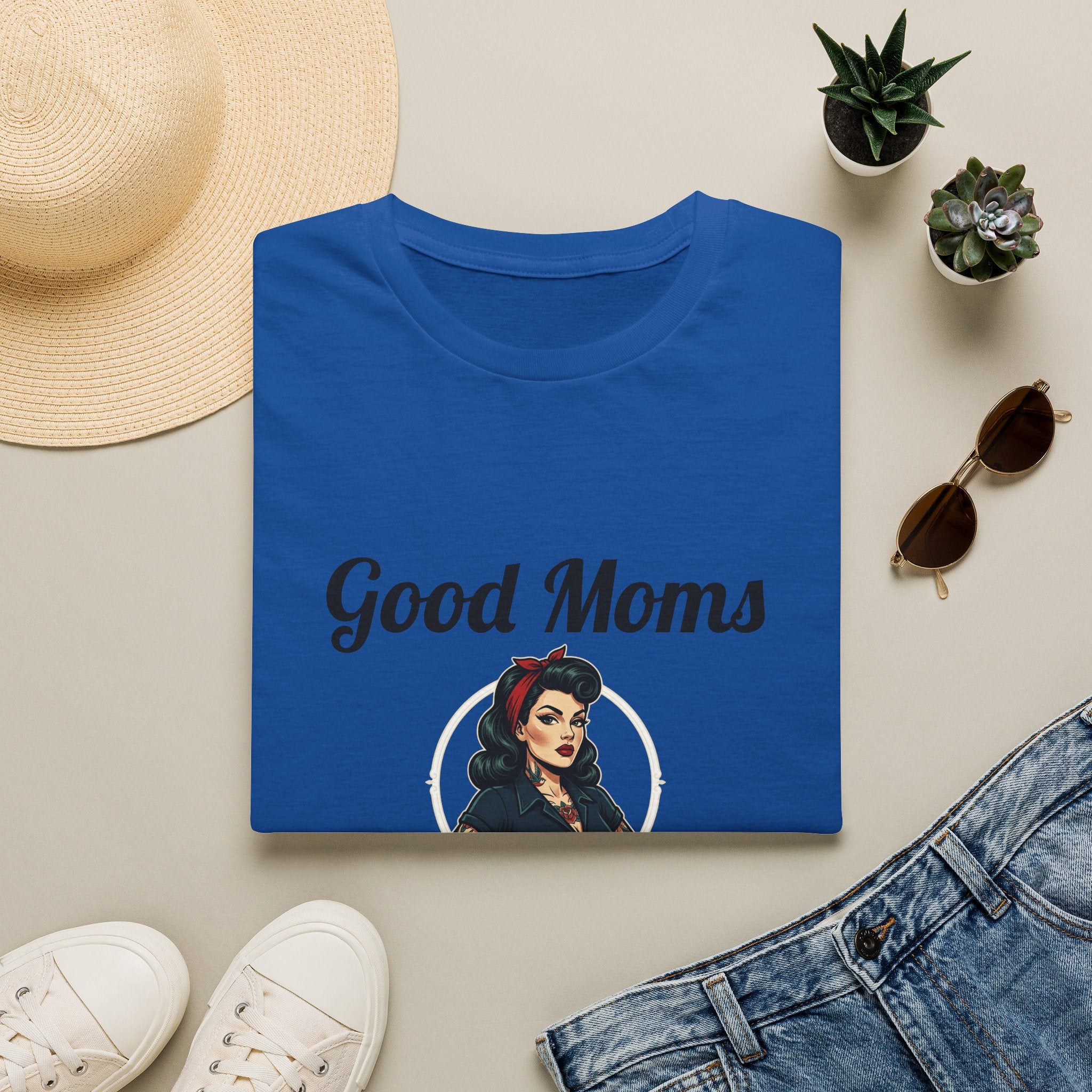 Good Moms Say Bad Words T-Shirt — Funny Retro Pinup Mom Tee