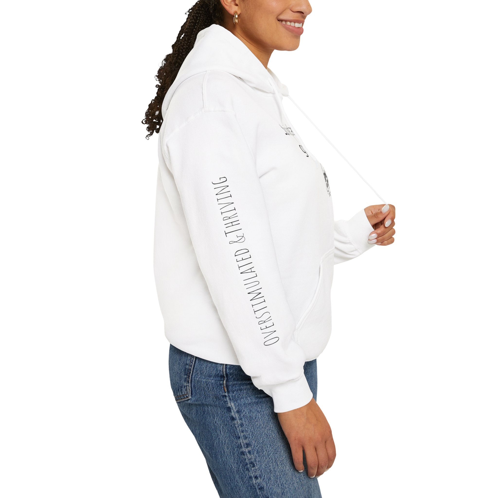 Hoodie — "Survived Another Group Chat" Funny Skull Graphic Hoodie