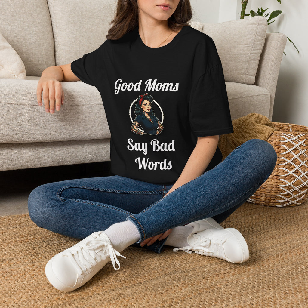 Good Moms Say Bad Words T-Shirt — Funny Retro Pinup Mom Tee