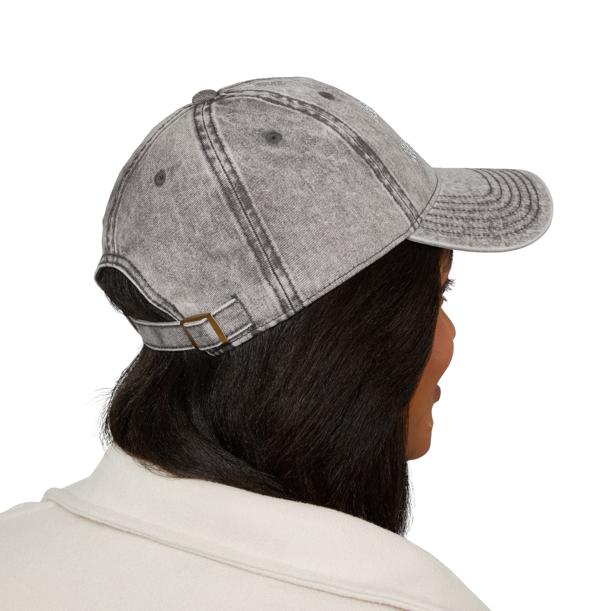 Vintage Embroidered Cap — 'Surviving on Caffeine, Sarcasm & Questionable Choices'