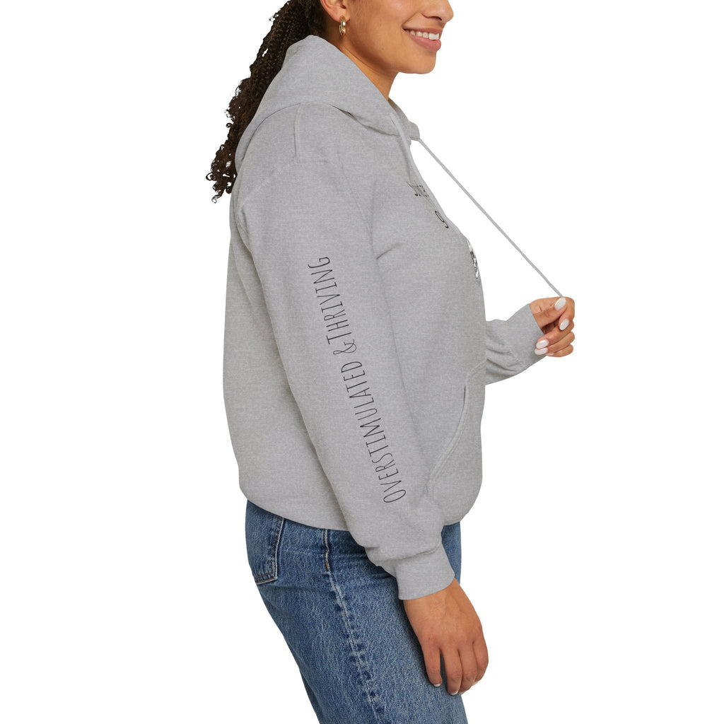 Hoodie — "Survived Another Group Chat" Funny Skull Graphic Hoodie