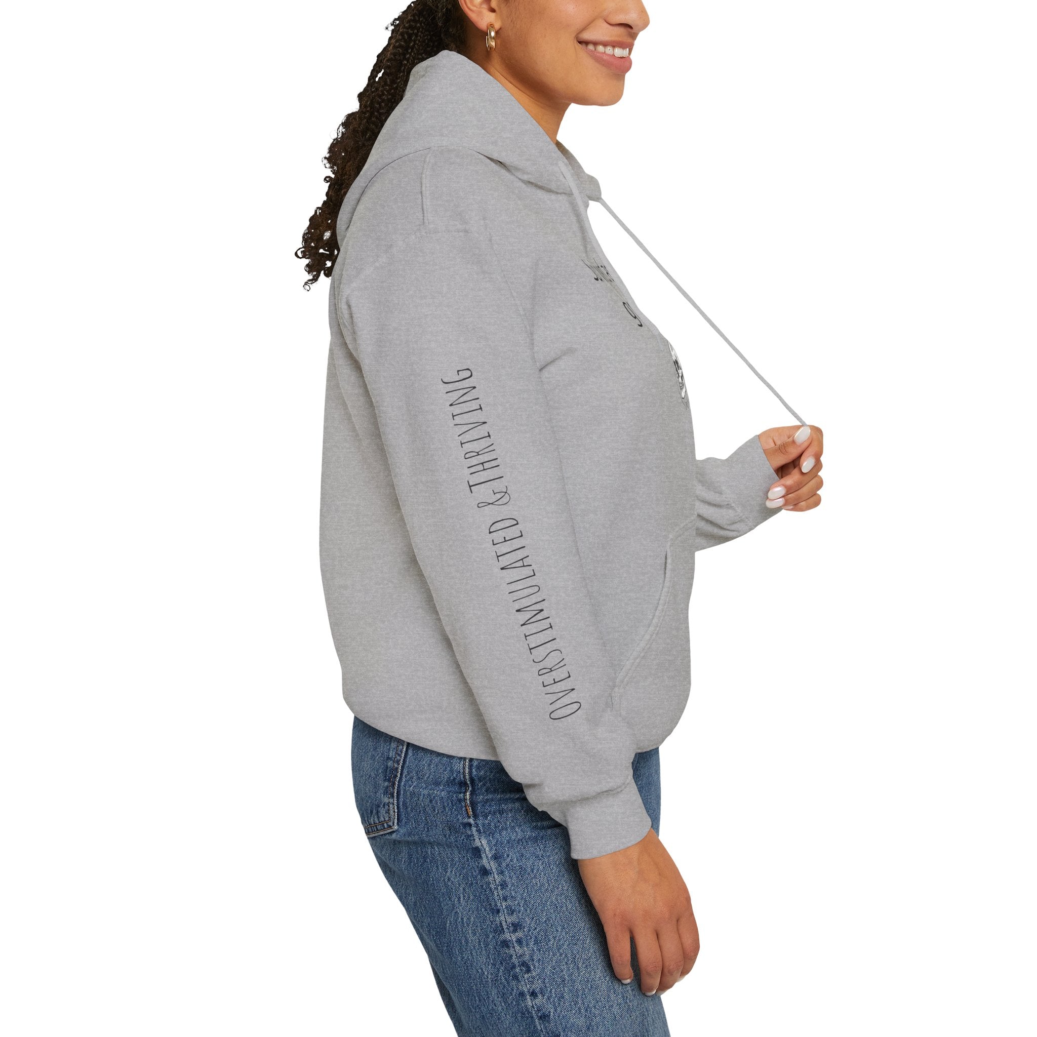 Hoodie — "Survived Another Group Chat" Funny Skull Graphic Hoodie