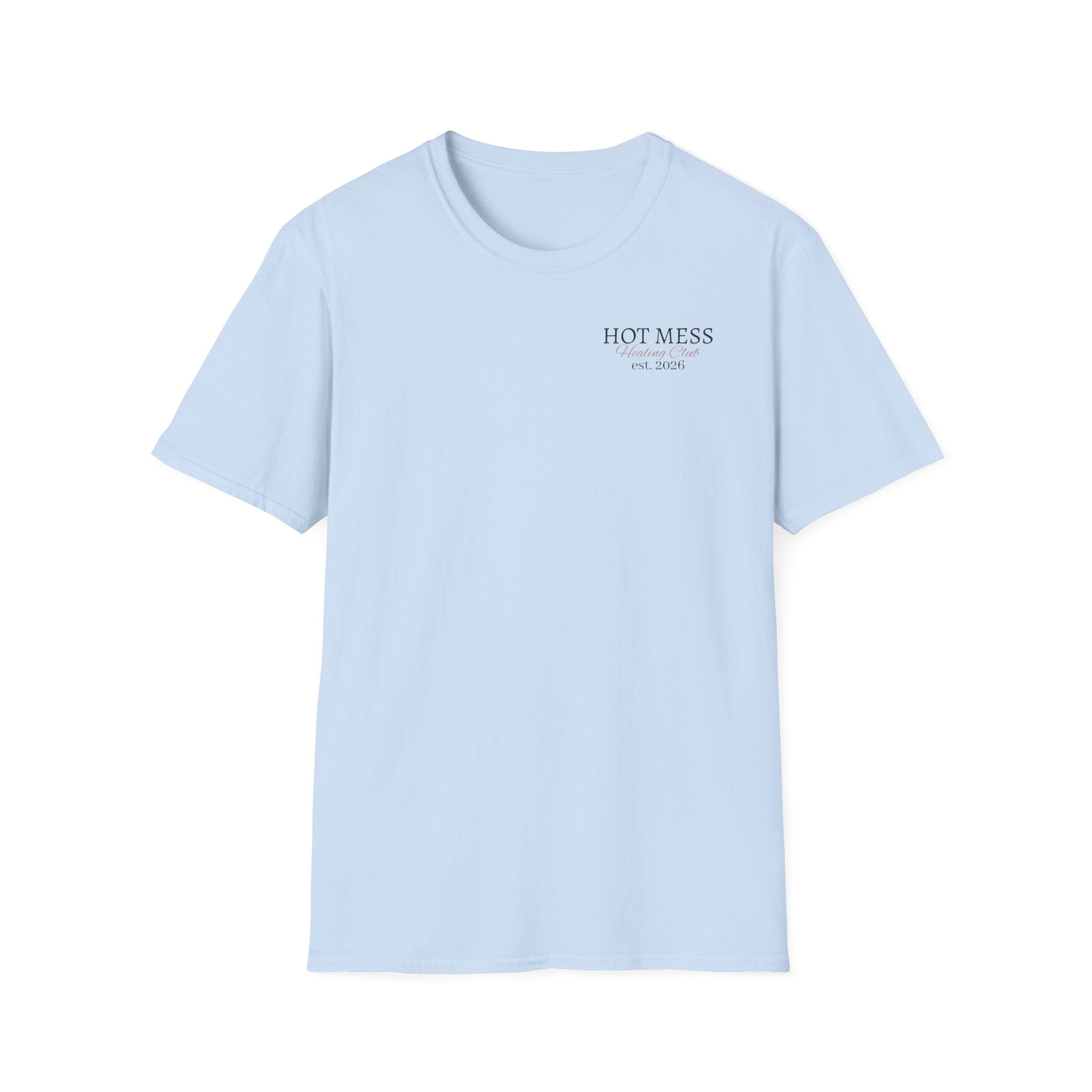 Hot Mess Est. 2026 Tee — Minimal Chest Logo Casual T‑Shirt
