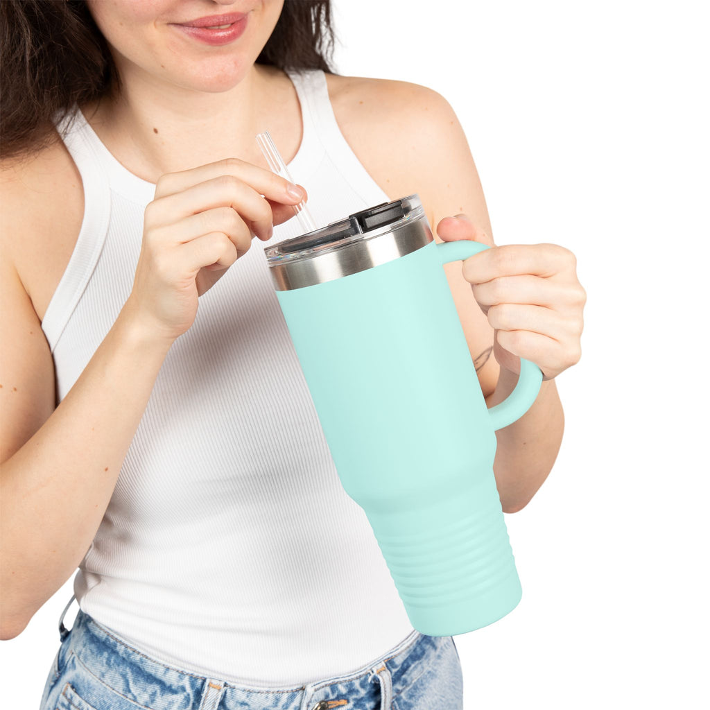 Insulated Travel Mug, 40oz- "Currently Surviving"