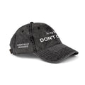 Vintage Embroidered Cap — "Don't Care" Distressed Baseball Hat