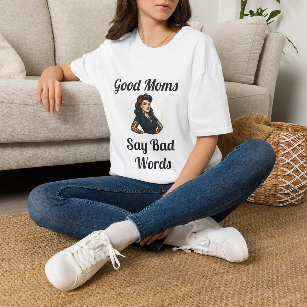 Good Moms Say Bad Words T-Shirt — Funny Retro Pinup Mom Tee