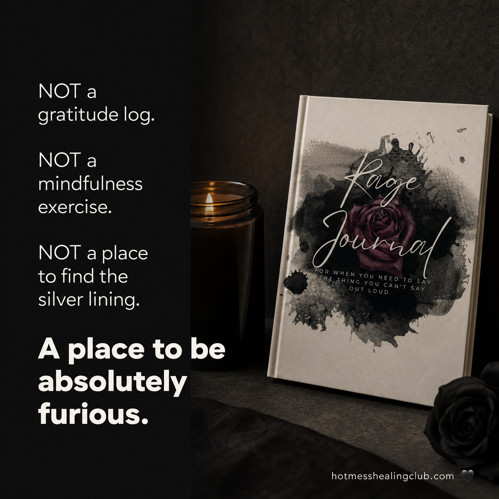 Rage Journal- For When You Need to Say the Thing You Can't Say Out Loud